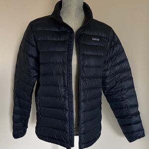 Patagonia Big Kids 16-18 Dark Blue Navy Puffer Jacket